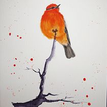 My project in Artistic Watercolor Techniques for Illustrating Birds course. Watercolor Painting project by hui ying cheow - 02.16.2021