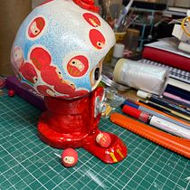 Gumball Daruma - Art Toy . Un progetto di Art to di Harriet Bedford - 16.02.2021