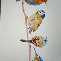 My project in Artistic Watercolor Techniques for Illustrating Birds course. Watercolor Painting project by jwmgjng7uh - 02.16.2021