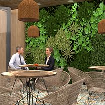 Mi Proyecto del curso: Diseño de interiores para restaurantes. Projekt z dziedziny Projektowanie powierzchni h, low i ch użytkownika Clara Pablo - 21.02.2021