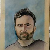 Mi Proyecto del curso: Retrato artístico en acuarela. Un proyecto de Pintura a la acuarela de martigarciacristina - 16.02.2021