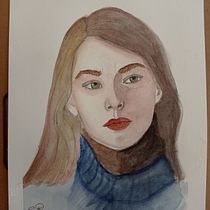 Mi Proyecto del curso: Retrato en acuarela a partir de una fotografía. Drawing project by gloriaarf - 02.16.2021