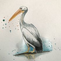 My project in Artistic Watercolor Techniques for Illustrating Birds course. Digital Design, Digital Marketing, Web Design, and Web Development project by Martina Filipová - 02.16.2021