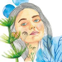 Mi Proyecto del curso: Retrato ilustrado en acuarela. Projekt z dziedziny  R, sunek i Malowanie akwarelą użytkownika Aixa Rivera - 16.02.2021