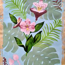 My project in Botanical Painting with Acrylic course. Acr, lic Painting, and Botanical Illustration project by Stefania La Pietra - 11.16.2020