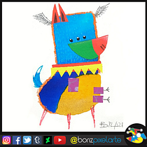 Mi Proyecto del curso: Técnicas de ilustración para desbloquear tu creatividad. Artistic Drawing, and Traditional illustration project by Boris Zarate - 02.17.2021