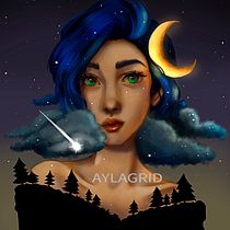 Meu projeto do curso: Retrato digital no Photoshop com um toque de fantasia. Drawing project by Ayla - 02.17.2021