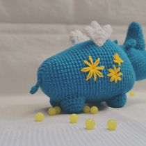 Mi proyecto del Curso: Paco el Rinoceronte . Fiber Arts project by paolazevallos40 - 02.17.2021