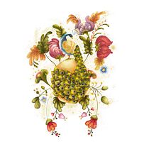 Ilustración Pavo Real de la abundancia.. Projekt z dziedziny Trad, c, jna ilustracja, Ilustracje dla dzieci,  Malarstwo i Malowanie akwarelą użytkownika Maria del Carmen Laredo - 17.02.2021