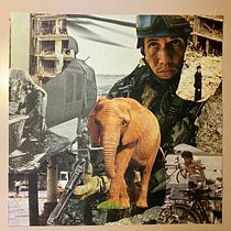 Meu projeto do curso: Colagem geométrica sem anestesia - the elephants of Vietnam. Collage project by Felipe Tocchetto - 02.18.2021