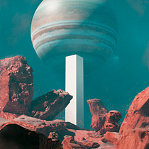 Odisea al espacio: Ilustración fantástica 3D con Blender. 3D project by Mati Manrique - 02.18.2021