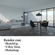 Mi Proyecto del curso: Visualización arquitectónica con V-Ray Next para SketchUp Ein Projekt aus dem Bereich Architektur, Innenarchitektur, ArchVIZ und Digitale Architektur von Alba Aguadé - 22.02.2021