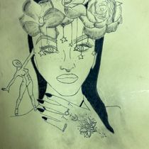 Mi Proyecto del curso: Tatuaje para principiantes. Fine Arts project by crismakeupforyou - 02.25.2021
