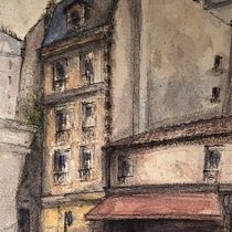 My project in Architectural Sketching with Watercolor and Ink course. Pintura em aquarela projeto de Mimi Rondenet - 18.02.2021