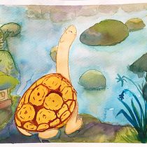 "Mi hogar, donde tú estés". Een project van Traditionele illustratie, Aquarelschilderen y  Tekening van andi - 17.02.2021