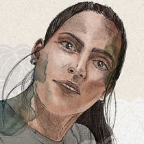 Mi Proyecto del curso: Retrato ilustrado con Procreate. Artes plásticas projeto de Natasha Urquia - 19.02.2021