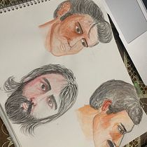 Mi Proyecto del curso: Cuaderno de retratos en acuarela. Drawing project by fridadenizaragoza23 - 02.19.2021