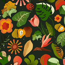 Meu projeto do curso: Ilustração flat com Photoshop. Traditional illustration, and Botanical Illustration project by lais.bitencourt - 02.19.2021