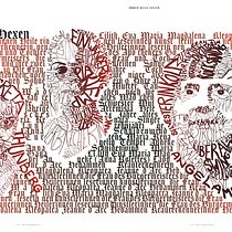 Mi Proyecto del curso: Retrato tipográfico dibujado a mano. Un progetto di Design editoriale, Illustrazione tradizionale, Illustrazione con inchiostro e Illustrazione digitale di Maria Jimena Bellina - 19.02.2021