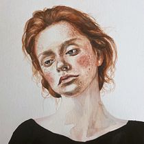 Mi Proyecto del curso: Retrato en acuarela a partir de una fotografía. Watercolor Painting project by nadia_v_d - 02.19.2021