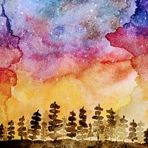 Mi Proyecto del curso: Técnicas modernas de acuarela. Un progetto di Belle arti, Illustrazione tradizionale, Pittura e Pittura ad acquerello di Jessica Ruetter - 21.02.2021