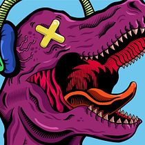 Crazy Rexy. Un projet de Illustration vectorielle de Rafael Chaves Sevilla - 19.02.2021