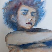 Mi Proyecto del curso: Retrato artístico en acuarela. Un proyecto de Bellas Artes de Axel C. - 19.02.2021
