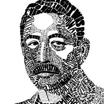 My project in Hand-Drawn Typographic Portrait course. Traditional illustration, T, pograph, and Digital Illustration project by Kaori Twohig - 02.16.2021