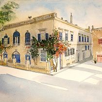 My project in Architectural Sketching with Watercolor and Ink course. Ilustração arquitetônica projeto de Elisabeth Saguna - 21.02.2021
