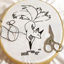 Mi Proyecto del curso: Técnicas de bordado: ilustrando con hilo y aguja. Un projet de Broderie de Fabricio Guerrero Flores - 21.02.2021