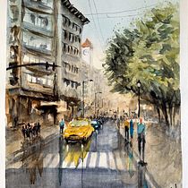Mi Proyecto del curso: Paisajes urbanos en acuarela. Un progetto di Pittura ad acquerello di Miguel Angel Rivas - 24.03.2021