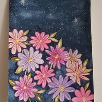 Mi Proyecto del curso: Creación de paletas de color con acuarela - Flowers at night. Un progetto di Pittura ad acquerello di Zuly - 20.02.2021