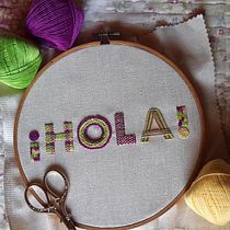 Mi Proyecto del curso: Letras bordadas: el hilo como herramienta gráfica. Embroider project by Camila González Acevedo - 03.03.2021