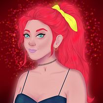 My project in Female Character Portraits in Procreate course. Character Design project by Tanja Huber - 02.13.2021