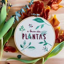 Meu projeto do curso: Técnicas básicas para bordado de letras. Embroider, and Lettering project by katrynkischlat - 02.21.2021