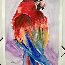 Meu projeto do curso: Técnicas expressivas de aquarela para ilustração de pássaros.  project by lirinem72 - 02.21.2021