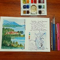 Mi Proyecto del curso: Cuaderno de viaje en acuarela. Traditional illustration project by Susana Aguilar - 02.21.2021