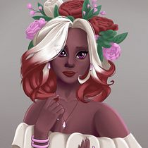 My project in Female Character Portraits in Procreate course. Digital Drawing project by lana_renard - 02.21.2021