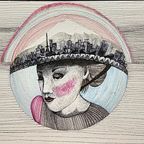 My project in Surrealistic Fineliner Illustration course. Desenho de retrato projeto de Donna Garner - 21.02.2021