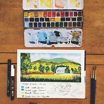 Mi Proyecto del curso: Cuaderno de viaje en acuarela. Watercolor Painting project by Pachi Emdi - 02.24.2021
