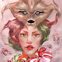 My project in Digital Fantasy Portraits with Photoshop course. Character Design, and Traditional illustration project by Wanda D'Onofrio - 02.22.2021