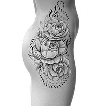 My project in Botanical Tattoo with Pointillism course. Projekt z dziedziny Trad, c i jna ilustracja użytkownika Mirabela - 22.02.2021