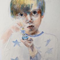 My project in Artistic Portrait with Watercolors course. Un proyecto de Pintura a la acuarela de lakliae - 22.02.2021