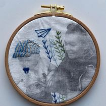 My project in Photo Embroidery on Fabric course. Un progetto di Ricamo di Gintautė Riabovaitė - 22.02.2021