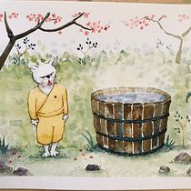 Mi Proyecto del curso: Ilustración en acuarela con influencia japonesa . % Paula Jaime tarafından hazırlanan Çizim, 3D Tasarım, Sulubo, Ve a Resim projesi - 02.22.2021