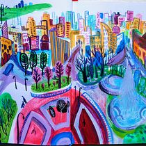My project in Pictorial Sketchbook with Gouache course. Gouache Painting project by melody1004 - 02.22.2021