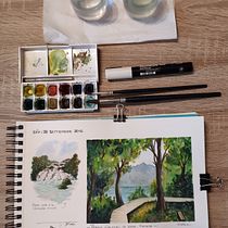 Cuaderno de viaje en acuarela.Croacia. Watercolor Painting project by Ra - 02.22.2021