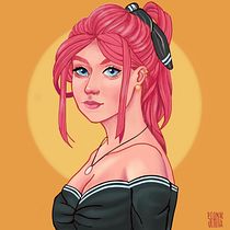 My project in Female Character Portraits in Procreate course. Digital Illustration project by Sean Amarasinghe - 02.22.2021