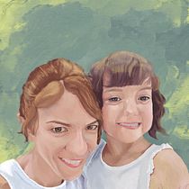My project in Pictorial Portraits Using Digital Techniques course. Un progetto di Illustrazione digitale, Disegno di ritratti e Pittura digitale di marmitheone - 22.02.2021