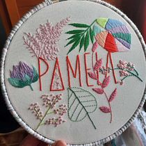 Mi Proyecto del curso: Técnicas básicas para bordar letras. Embroider project by miriel_imladris - 02.23.2021